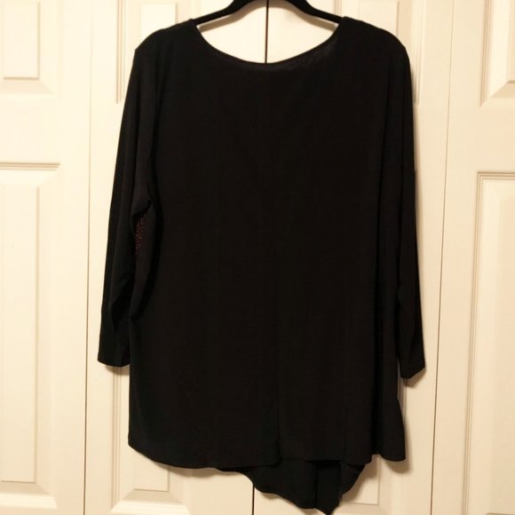 NEW Glittering Asymmetrical Top NY Collection Plus - Picture 5 of 9